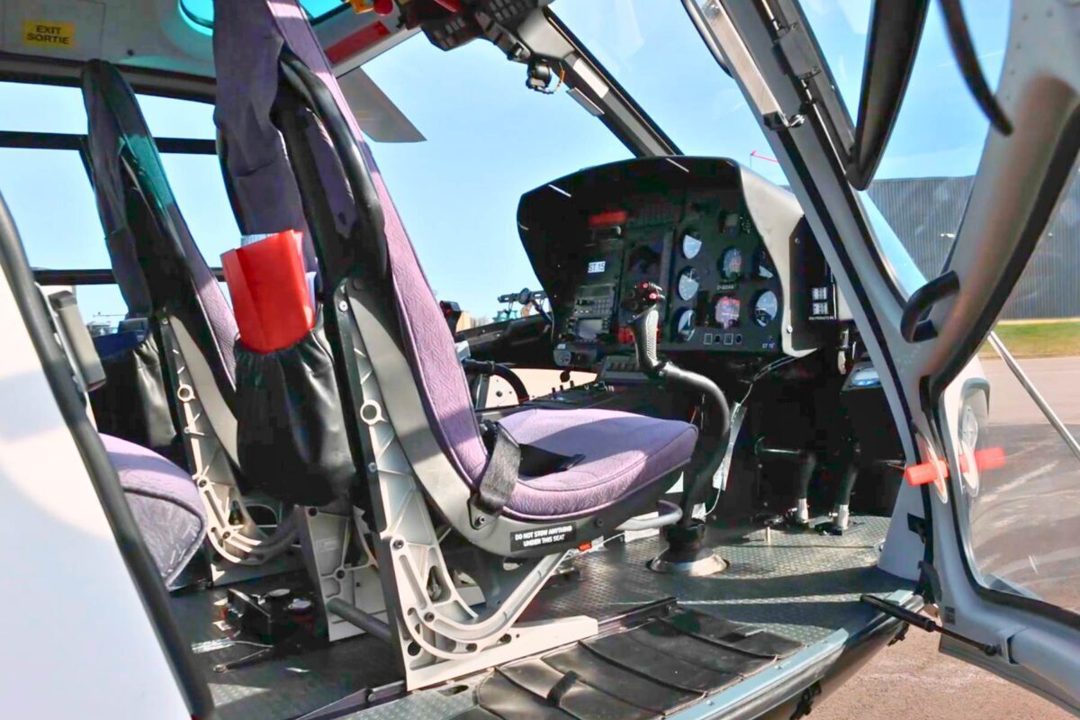 AS355N helicopter cockpit