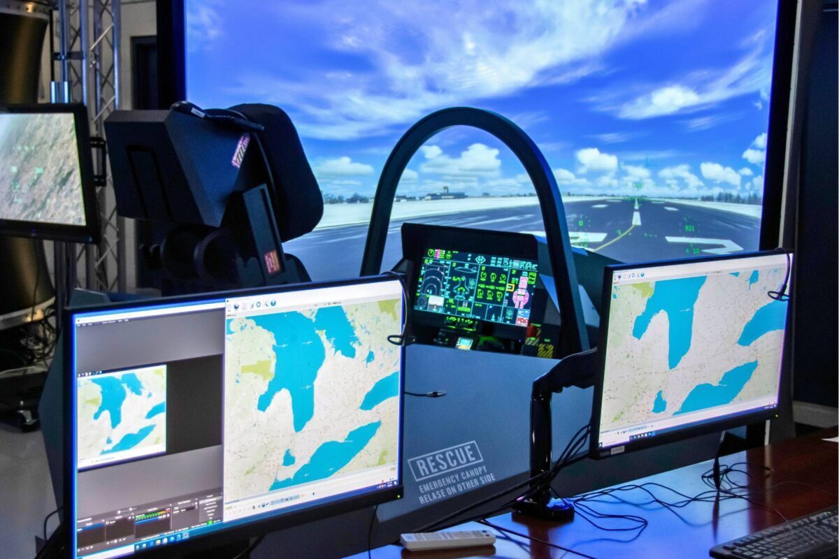 F-35 Engineering Simulator cockpit