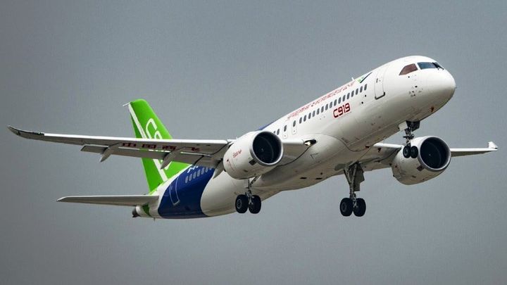 COMAC aircraft in flight