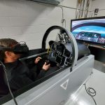 20210325_112411 Pilot Billie Flynn in a fighter jet simulator using Varjo technology of Mixed Reality