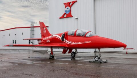 Advanced Controls Evaluator (ACE) aircraft on ITPS ramp