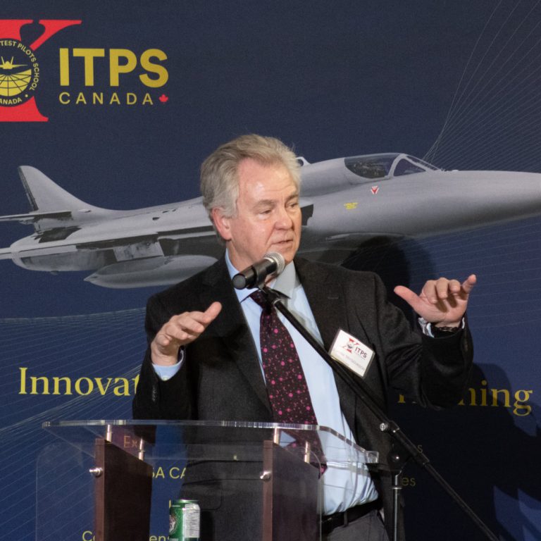 Bjarni Tryggvason presenting at the 10th Annual Flight Test Seminar.