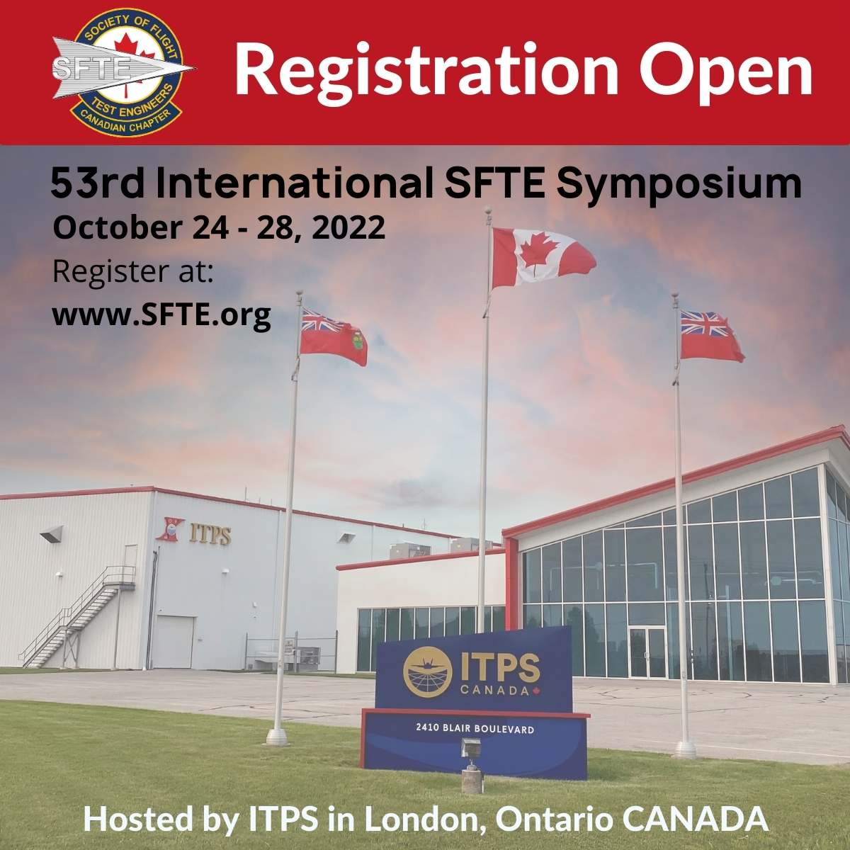Register Now 53rd International SFTE Symposium ITPS Canada