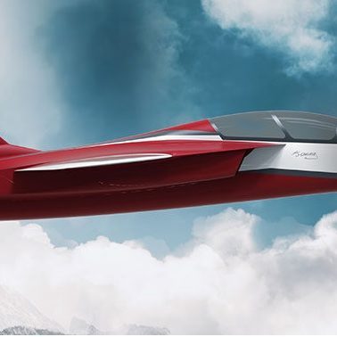 Red and white Hurjet built by Turkish Aerospace Industries.