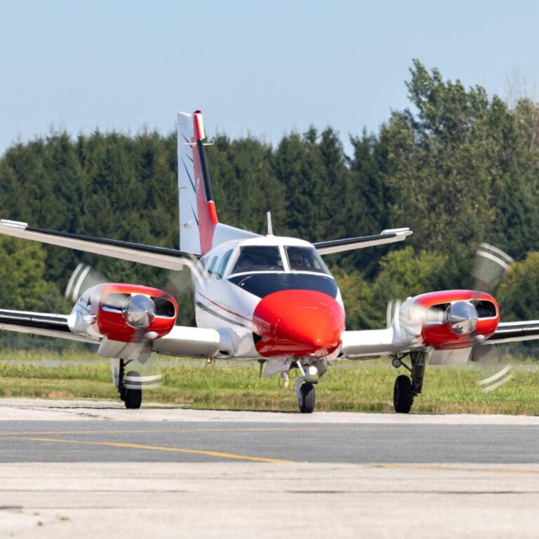 fixed wing aircraft multi engine on runway