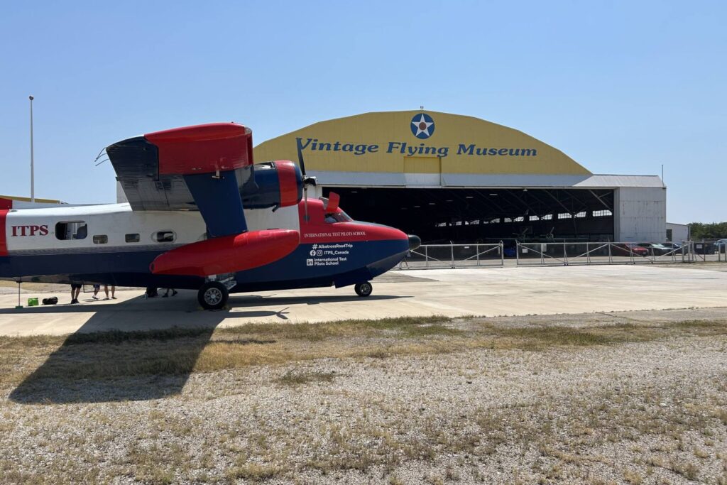 1 HU-16 on ramp of Vintage Flying Museum in Fort Worth
