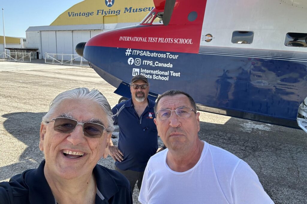 1 Giorgio Clementi and Stan Constantin in front of HU-16 Albatross