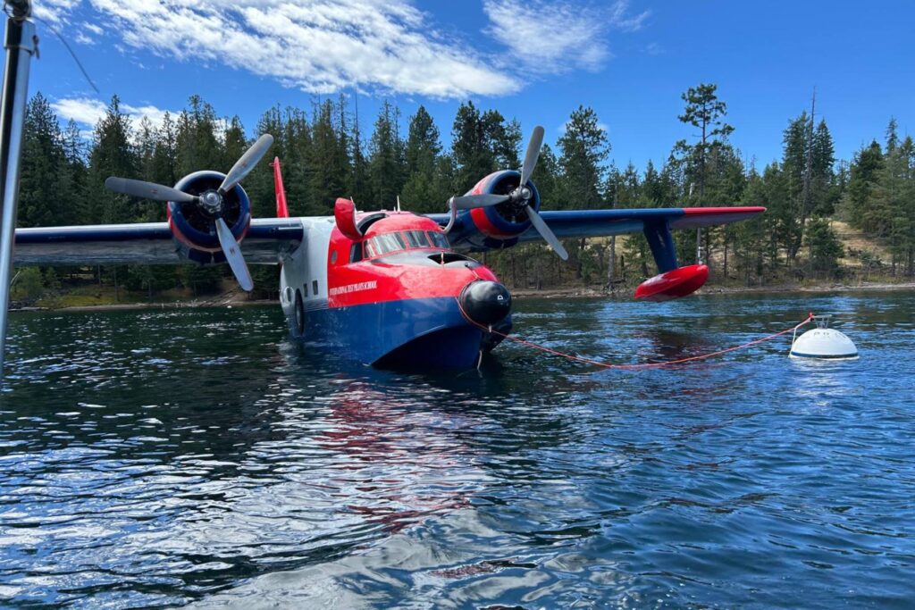 15 HU-16 on water by forest