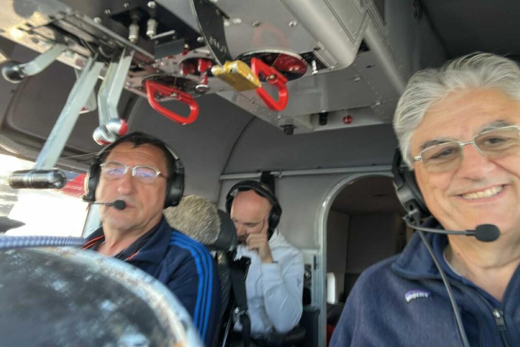 3 Giorgio Clementi, Stan Constantin and Matty Jacobs in HU-16 cockpit