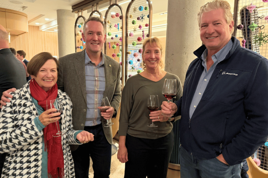 1 ITPS CEO Dave Lohse with Kelly Latimer and guests at event