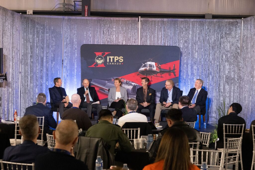 ITPS panelists in front of crowd