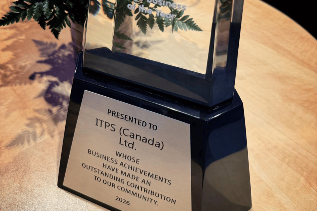 ITPS trophy for London Chamber of Commerce Business Awards