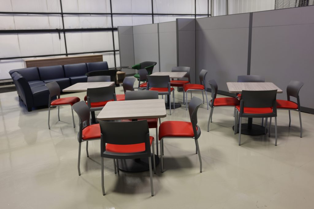 chairs tables and sofa