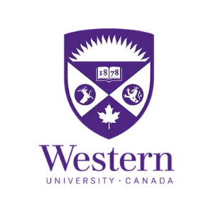 28 Western university stacked logo