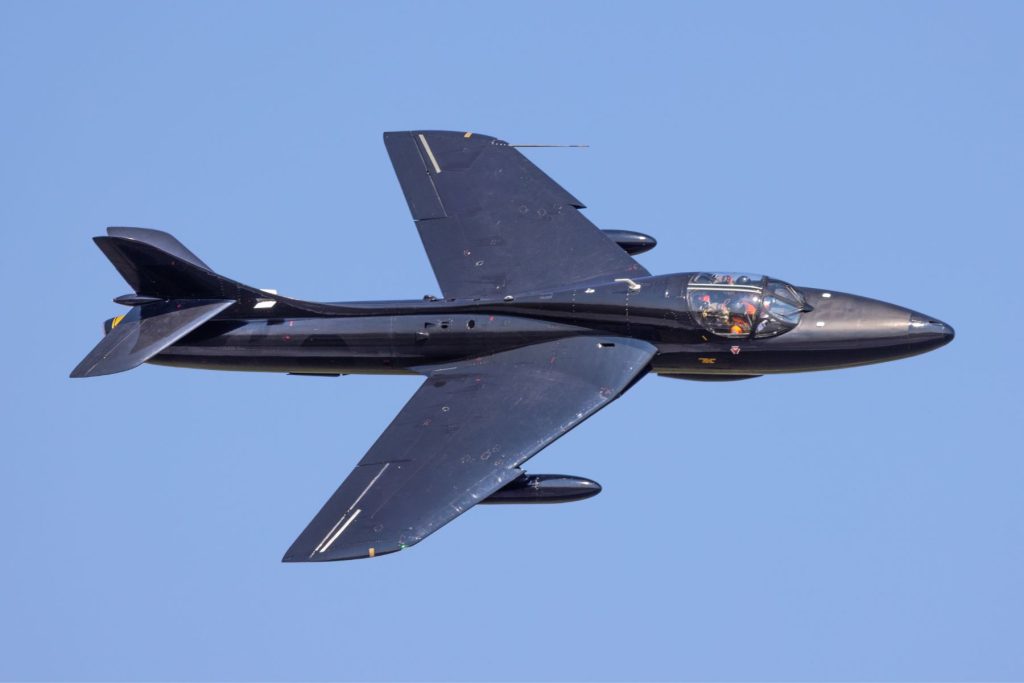 Hawker Hunter ITPS flying in 2024 London Air show