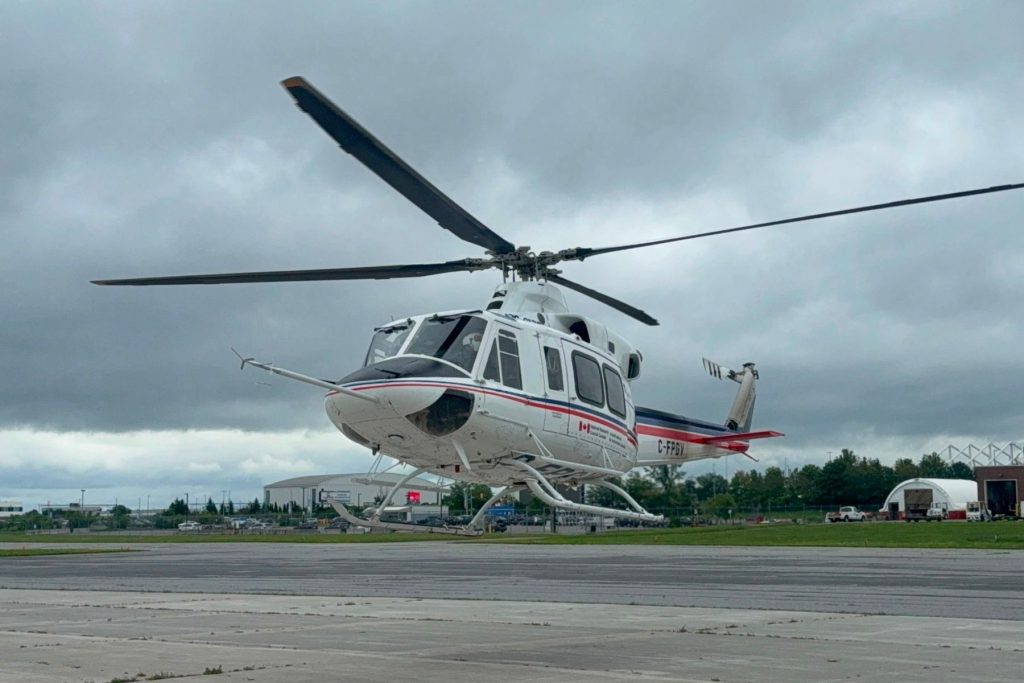 ITPS and NRC VSS helicopter hover
